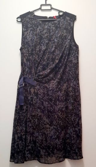 Vestido midi estampado