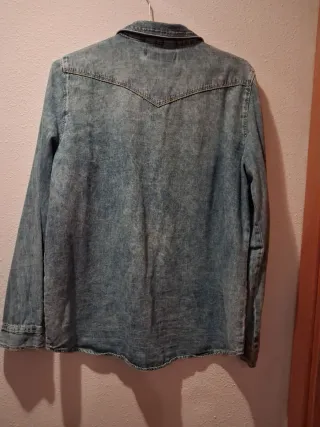 Camisa vaquera ZARA azul talla M