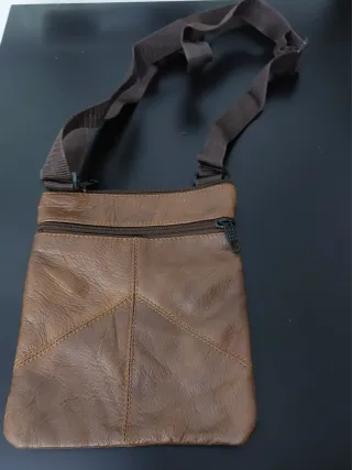 Bolso bandolera cuero hombre