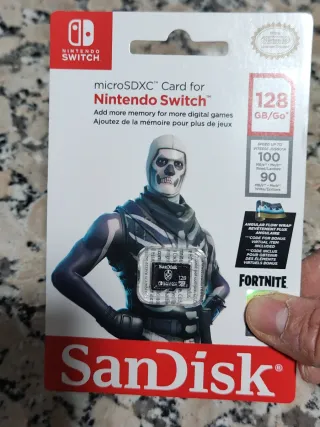Tarjeta microSDXC SanDisk 128GB Nintendo Switch