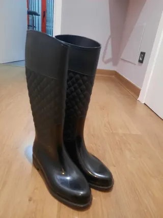 Botas de agua negras 38