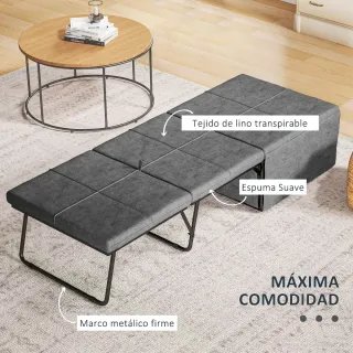 Sofá Cama Plegable Gris