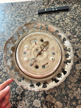 Plafón Techo Vintage Plata y Blanco