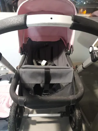 Carro Bugaboo gris y rosa