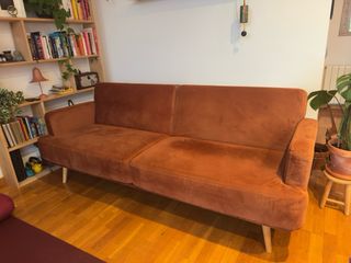 Sofá cama Maisons du Monde Elvis Marrón