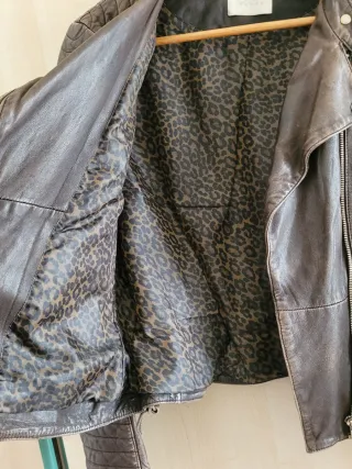 Giubbotto pelle donna Gas marrone