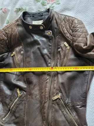 Giubbotto pelle donna Gas marrone