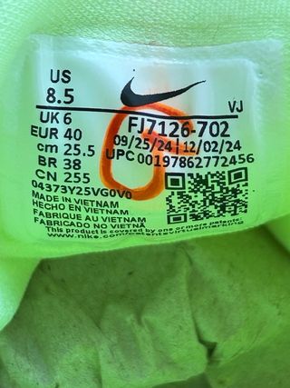 Nike Free Metcon 6 Verde Neón