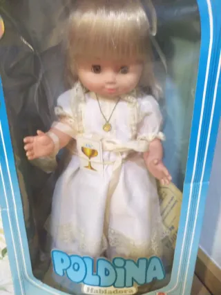 Muñeca Poldina Habladora Comunión Años 80