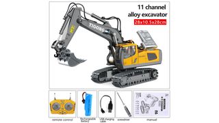 Excavadora+Bulldozer+Camión RC teledirigidos