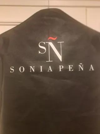 Vestido Chaqueta Sonia Peña azul talla 40 fiestas