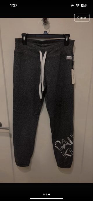 Pantalón Calvin Klein Gris Nuevo