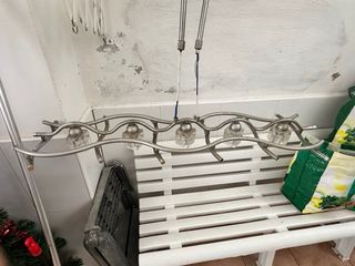 Lámpara de techo moderna metal y cristal