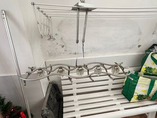 Lámpara de techo moderna metal y cristal