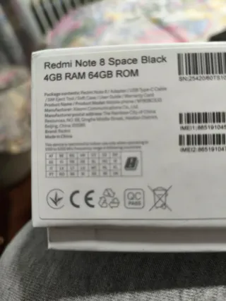 Xiaomi Redmi Note 8 Negro