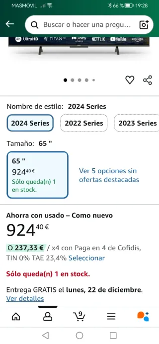 TV Philips 65 Ambilight