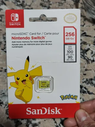 Tarjeta microSDXC SanDisk 256GB para Nintendo Swit