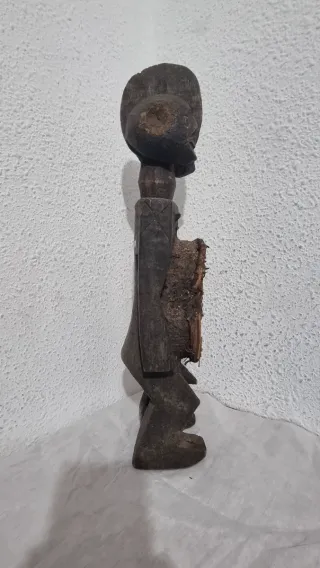 Figura Arte Africano Madera Doble Cara