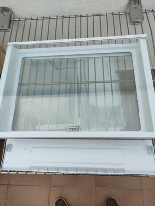 Cajónes Frigorífico Samsung  blanco y cristal