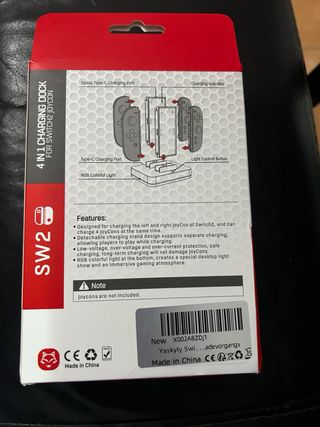 Base Carga 4 en 1 SW2 para Joy-Con Switch