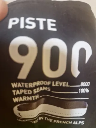 Pantalón de esquí negro para niña