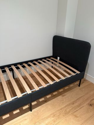 Cama individual 90cm negra