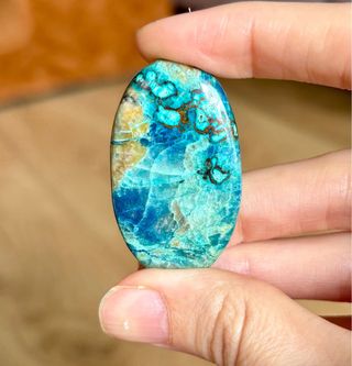 Lote Crisocola con shattuckita cabujones