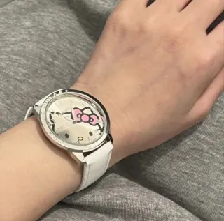 Reloj Hello Kitty Blanco y Plateado