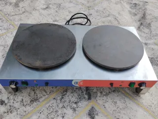 Plancha Crepera Doble Vitrocerámica