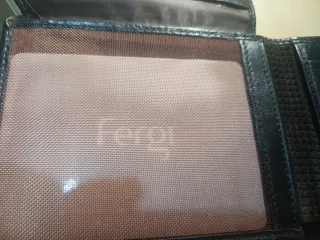 Cartera de hombre piel negra y marrón