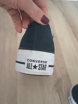 Converse de plataforma talla 39 color negro