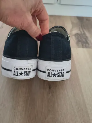 Converse de plataforma talla 39 color negro
