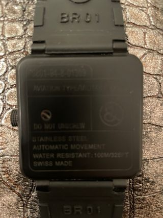 Reloj de acero  automatic Aviación Negro/Amarillo