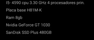 Torre PC"Gaming" con Teclado RGB+televisor+raton