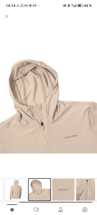Cortavientos Calvin Klein Beige