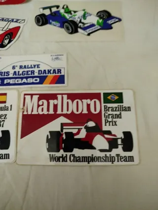 Lote Pegatinas Coches Rally y F1