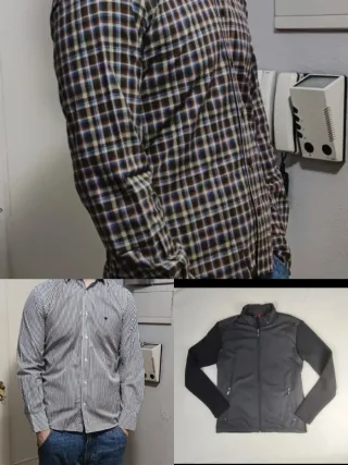 Lote para David, chaqueta Caramelo y dos camisas