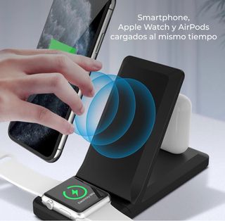 Cargador KSIX 3 en 1 Inalámbrico