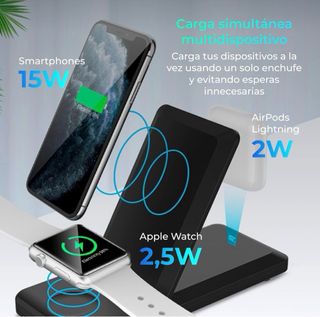 Cargador KSIX 3 en 1 Inalámbrico