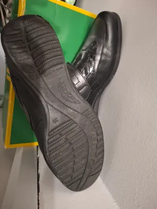 Zapatos de piel Negros y Plateados