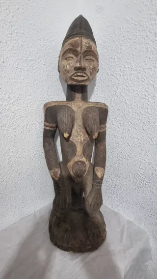 Figura Arte Africano Madera Tallada