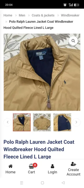 Chaqueta Polo Ralph Lauren Negra Talla M