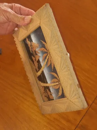 Quadro decorativo em cortiça em relevo