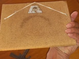 Quadro decorativo em cortiça em relevo