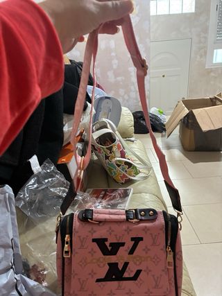 Bolso Louis Vuitton Rosa y Negro