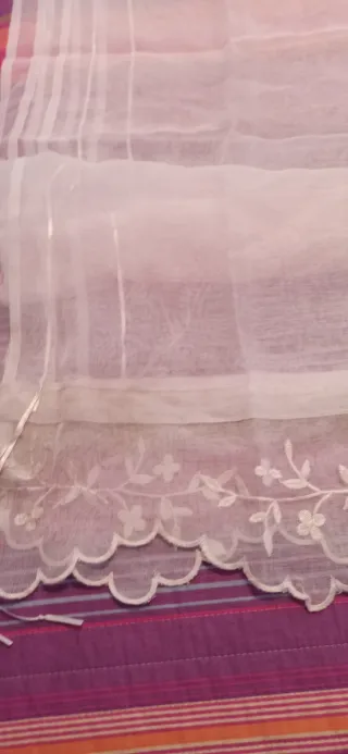 Cortina visillo bordada ocasión