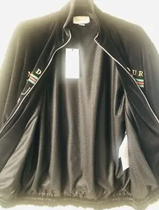Chaqueta Gucci Terciopelo Negra Talla M