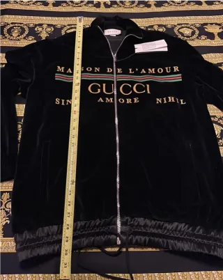 Chaqueta Gucci Terciopelo Negra Talla M