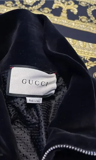 Chaqueta Gucci Terciopelo Negra Talla M