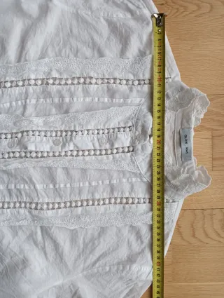 Blusa T.XXL Glowrias blanca Mujer